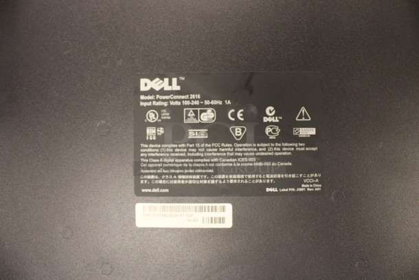 Dell PowerConnect 2616 Port Switch. 100-240 Volts, 1 Phase. 13x9x2. (Room 105) - Image 5 of 5