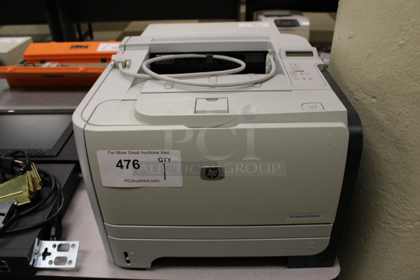 HP LaserJet P2055dn Countertop Printer. 14x15x10. (Room 105)