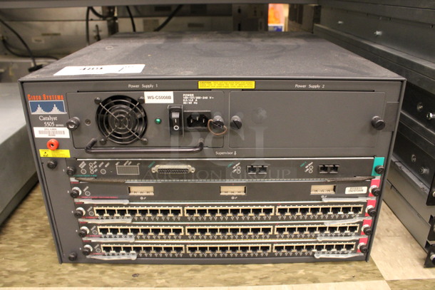 Cisco Systems Catalyst 5505 Series Rack Unit. 17.5x19.5x10.5. (Room 105)
