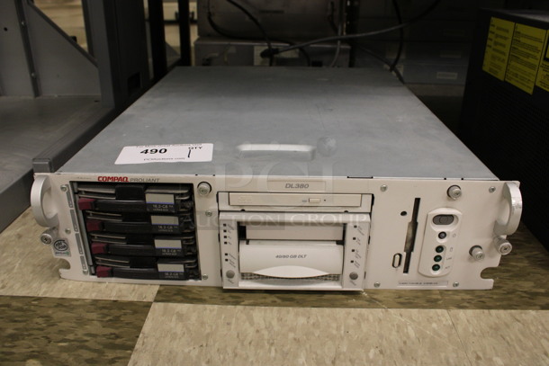 Compaq Proliant DL380 Rack Unit. 19x23.5x5. (Room 105)
