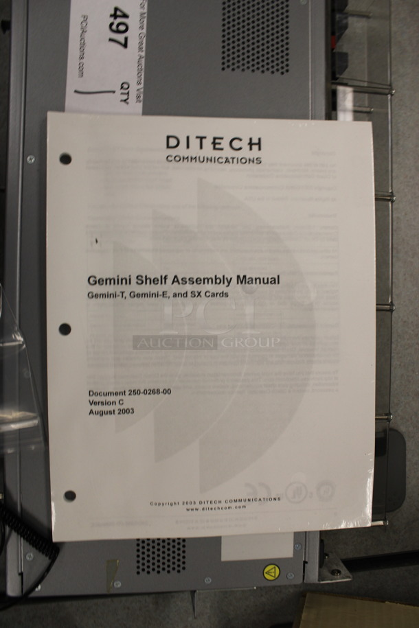 Ditech Gemini Shelf Unit. 17.5x11x2. (Room 105)  - Image 5 of 5
