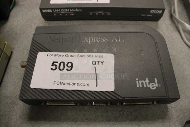 Intel Netport Express XL. 7.5x4.5x1.5. (Room 105)