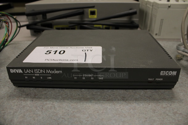 Eicon Diva LAN ISDN Modem. 8.5x6x1.5. (Room 105)