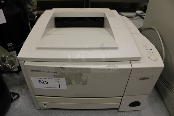 Hewlett Packard HP LaserJet 2200D Countertop Printer. 16x17.5x10.5. (Room 105)