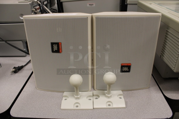 2 JBL Control 25T Speakers. 7.5x6x9.5. 2 Times Your Bid! (Room 105)