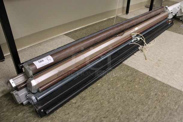 7 Various Projection Screens. Includes Da-Lite. 72". 7 Times Your Bid! (Room 105) - Image 1 of 5