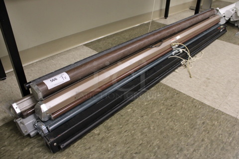 7 Various Projection Screens. Includes Da-Lite. 72". 7 Times Your Bid! (Room 105)