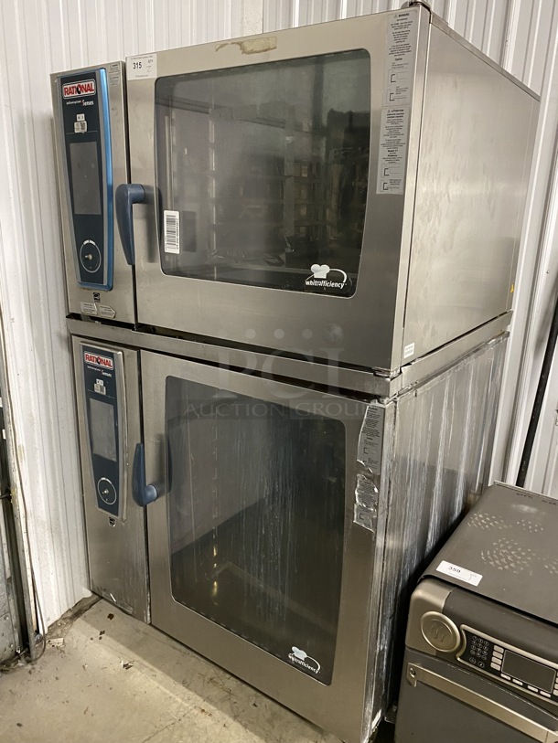 2 GORGEOUS! 2011 Rational 5Senses Stainless Steel Commercial Combitherm Self Cooking Center Convection Ovens on Commercial Casters. Top Model: SCC WE 62. Bottom Model: SCC WE 102. 480 Volts, 3 Phase. 42x40x73. 2 Times Your Bid! - Image 2 of 7