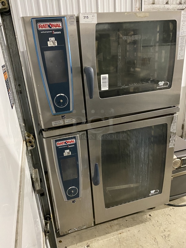 2 GORGEOUS! 2011 Rational 5Senses Stainless Steel Commercial Combitherm Self Cooking Center Convection Ovens on Commercial Casters. Top Model: SCC WE 62. Bottom Model: SCC WE 102. 480 Volts, 3 Phase. 42x40x73. 2 Times Your Bid! - Image 1 of 7