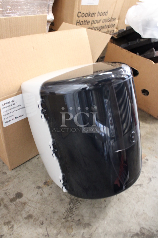 2 BRAND NEW IN BOX! Model CP109-00 Poly SmokeGray Wall Mount Paper Towel Dispenser. 9x9x14. 2 Times Your Bid! - Image 3 of 4