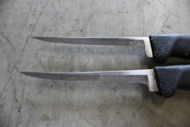 2 SHARPENED Stainless Steel Boning Knives. Includes 10.5". 2 Times Your Bid! - Image 2 of 5