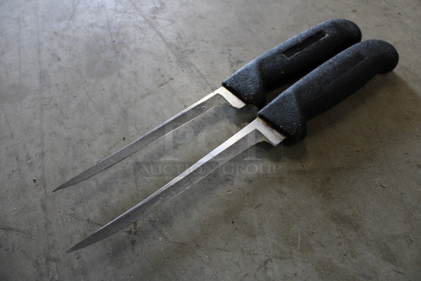 2 SHARPENED Stainless Steel Boning Knives. Includes 10.5". 2 Times Your Bid! - Image 3 of 5