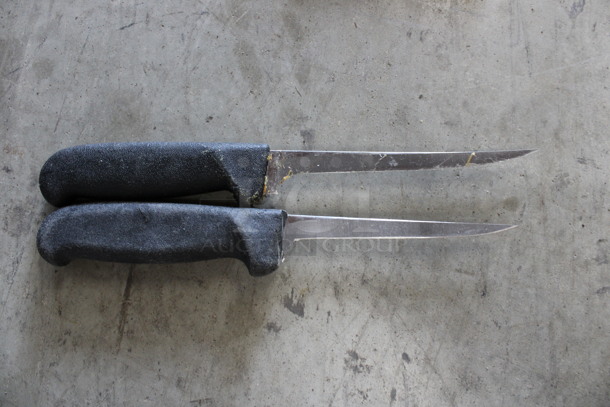 2 SHARPENED Stainless Steel Boning Knives. Includes 10.5". 2 Times Your Bid! - Image 4 of 4
