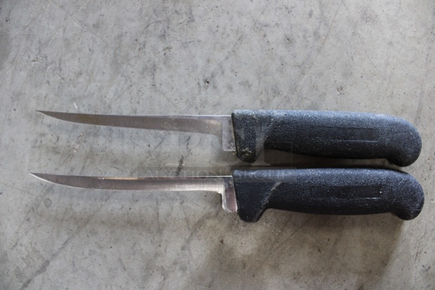 2 SHARPENED Stainless Steel Boning Knives. Includes 10.5". 2 Times Your Bid! - Image 1 of 3