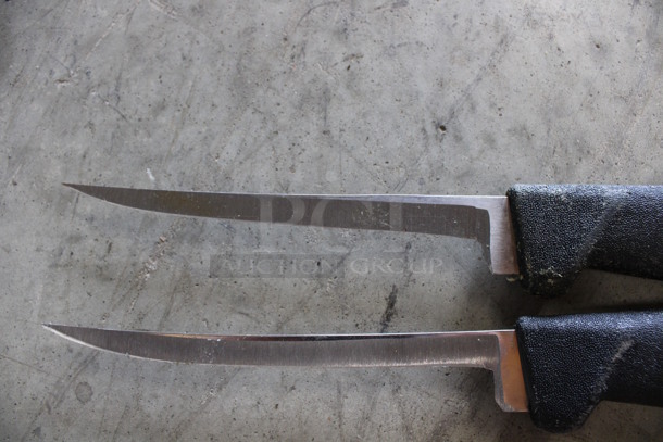 2 SHARPENED Stainless Steel Boning Knives. Includes 10.5". 2 Times Your Bid! - Image 2 of 3