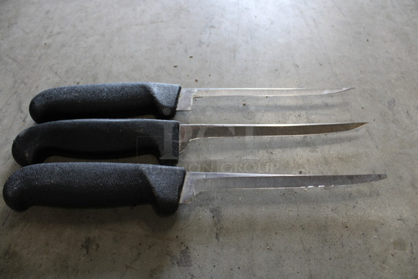 3 SHARPENED Stainless Steel Boning Knives. Includes 10.5". 3 Times Your Bid! - Image 4 of 4