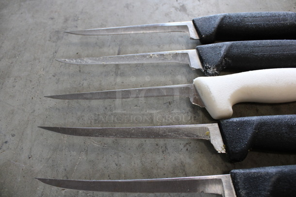 5 SHARPENED Stainless Steel Boning Knives. Includes 10.5". 5 Times Your Bid! - Image 2 of 5