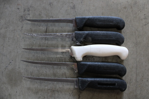 5 SHARPENED Stainless Steel Boning Knives. Includes 10.5". 5 Times Your Bid! - Image 5 of 5