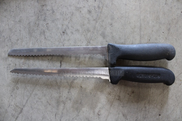 2 SHARPENED Stainless Steel Serrated Knives. Includes 13". 2 Times Your Bid! - Image 4 of 4
