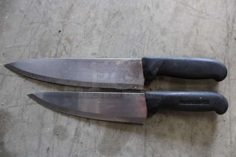 2 SHARPENED Stainless Steel Chef Knives. Includes 14.5". 2 Times Your Bid!