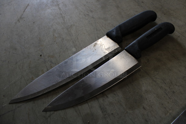 2 SHARPENED Stainless Steel Chef Knives. Includes 14.5". 2 Times Your Bid! - Image 3 of 4