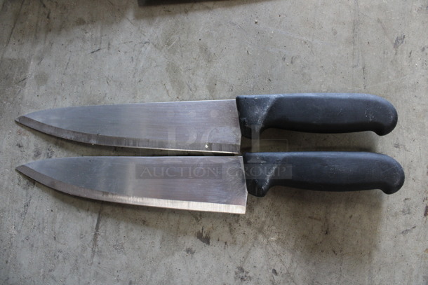 2 SHARPENED Stainless Steel Chef Knives. Includes 13". 2 Times Your Bid! - Image 1 of 4