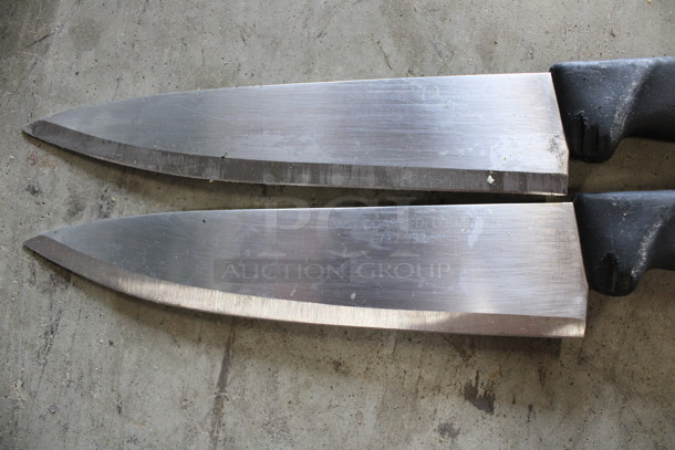 2 SHARPENED Stainless Steel Chef Knives. Includes 13". 2 Times Your Bid! - Image 2 of 4