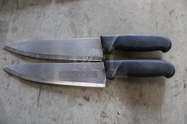 2 SHARPENED Stainless Steel Chef Knives. Includes 13". 2 Times Your Bid! - Image 4 of 4
