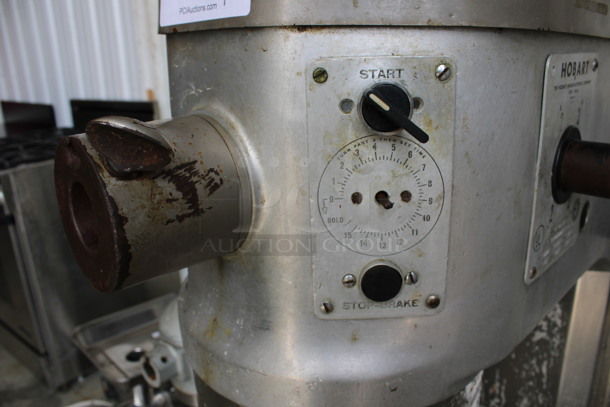 GORGEOUS! Hobart Model L-800-D Metal Commercial Countertop 80 Quart Planetary Mixer w/ Stainless Steel Mixing Bowl and Dough Hook Attachment. 208 Volts, 3 Phase. 28x38x57 - Image 7 of 10