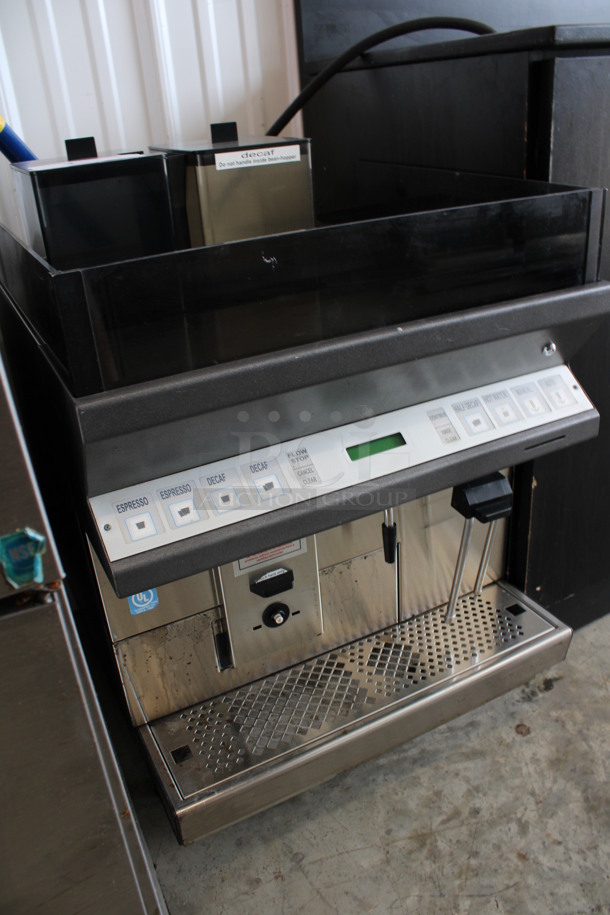 AWESOME! Thermoplan Model CTS2 Stainless Steel Commercial Countertop Automatic Espresso Machine w/ 2 Coffee Bean Grinder Hoppers and Steam Wand. 208 Volts. 20.5x24x28.5 - Image 3 of 11