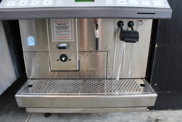 AWESOME! Thermoplan Model CTS2 Stainless Steel Commercial Countertop Automatic Espresso Machine w/ 2 Coffee Bean Grinder Hoppers and Steam Wand. 208 Volts. 20.5x24x28.5 - Image 4 of 11