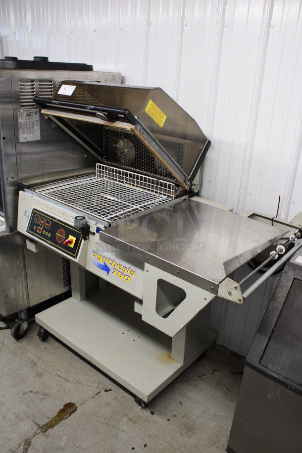 Minipack Synthesis 760 Metal Commercial Floor Style Floor Style Packaging Machine on Commercial Casters. 220-240 Volts. 51x31x46 - Image 7 of 9