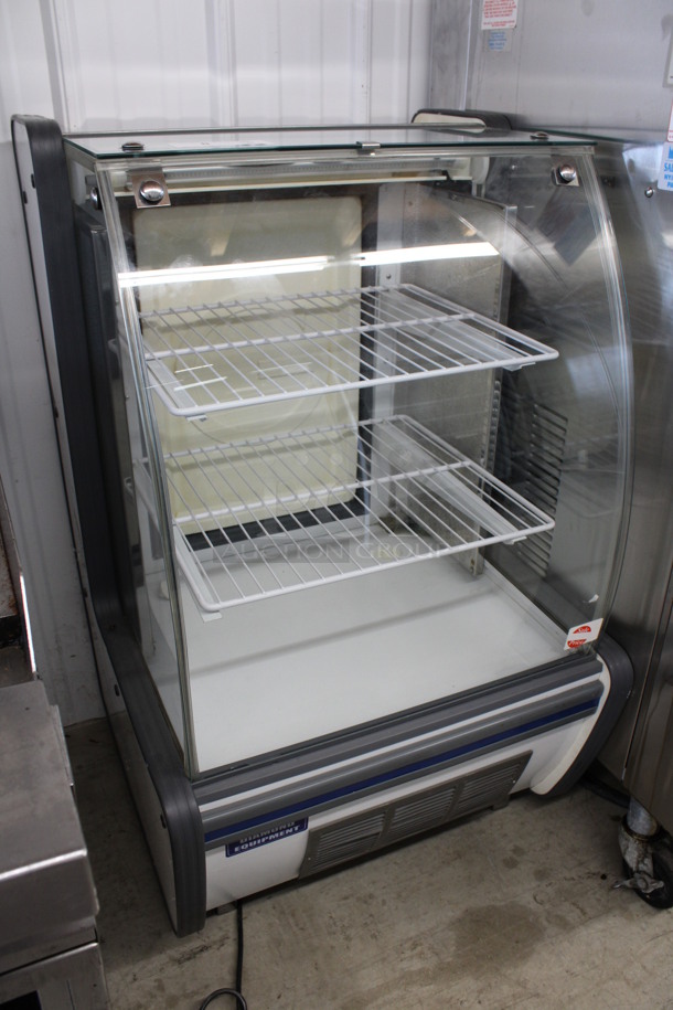 Diamond Stainless Steel Commercial Countertop Deli Display Case Merchandiser w/ Poly Coated Racks. 26x26x42.5. Tested and Powers On But Does Not Get Cold - Image 2 of 8