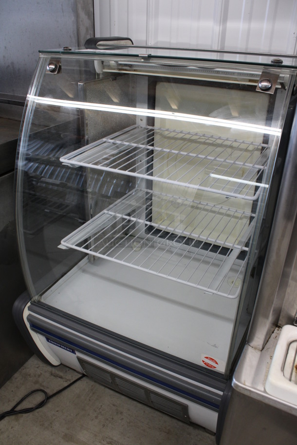 Diamond Stainless Steel Commercial Countertop Deli Display Case Merchandiser w/ Poly Coated Racks. 26x26x42.5. Tested and Powers On But Does Not Get Cold - Image 3 of 8