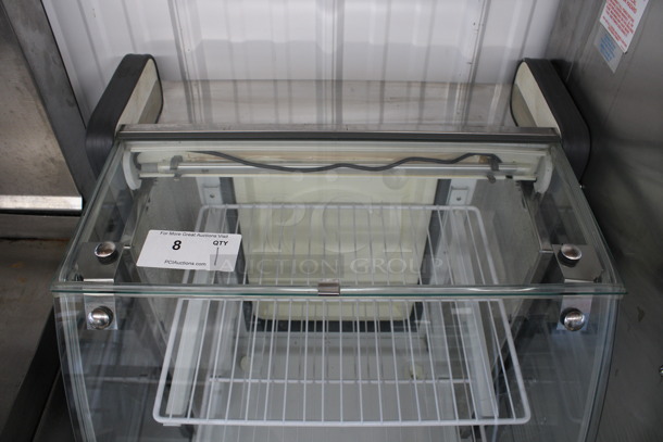 Diamond Stainless Steel Commercial Countertop Deli Display Case Merchandiser w/ Poly Coated Racks. 26x26x42.5. Tested and Powers On But Does Not Get Cold - Image 5 of 8