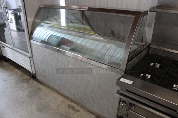 National Refrigeration Model CKDC67V-BR Stainless Steel Commercial Floor Style Baskin Robbins Ice Cream Dipping Cabinet Freezer Merchandiser w/ Dipwell. 220 Volts, 1 Phase. 67.5x30x53.5. Tested and Powers On But Does Not Get Cold - Image 2 of 9