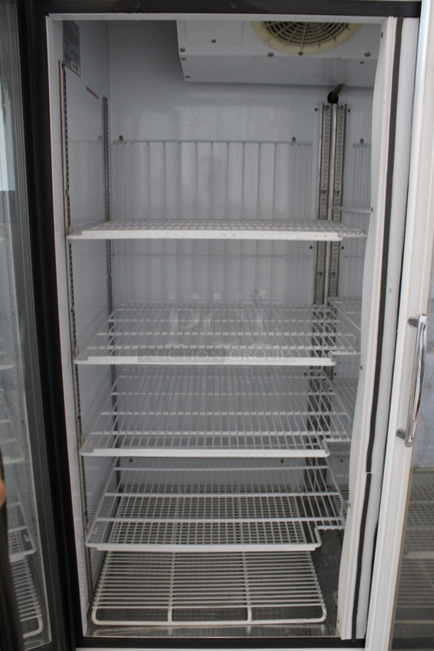 Turbo Air Model TGF-49F Metal Commercial 2 Door Reach In Freezer Merchandiser w/ Poly Coated Racks on Commercial Casters. 110-120/220-240 Volts, 1 Phase. 54.5x31x83 - Image 5 of 7