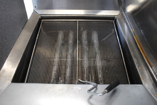 Pitco Frialator Model DD24RUFM Stainless Steel Commercial Natural Gas Powered Deep Fat Donut Fryer. 72,000 BTU. 29.5x42x60 - Image 3 of 7