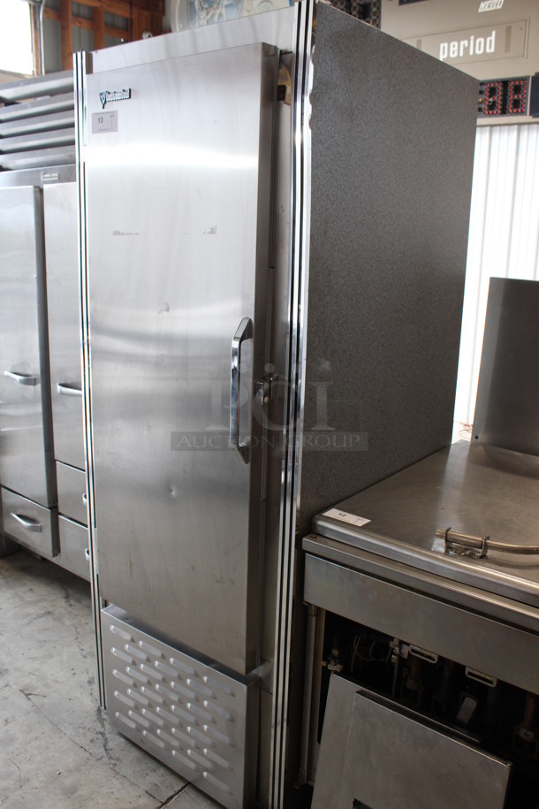 CustomCool S&V Restaurant Equip Model RIF1SC Stainless Steel Commercial Single Door Reach In Cooler. 115 Volts, 1 Phase. 30x36x78. Tested and Does Not Power On - Image 2 of 7