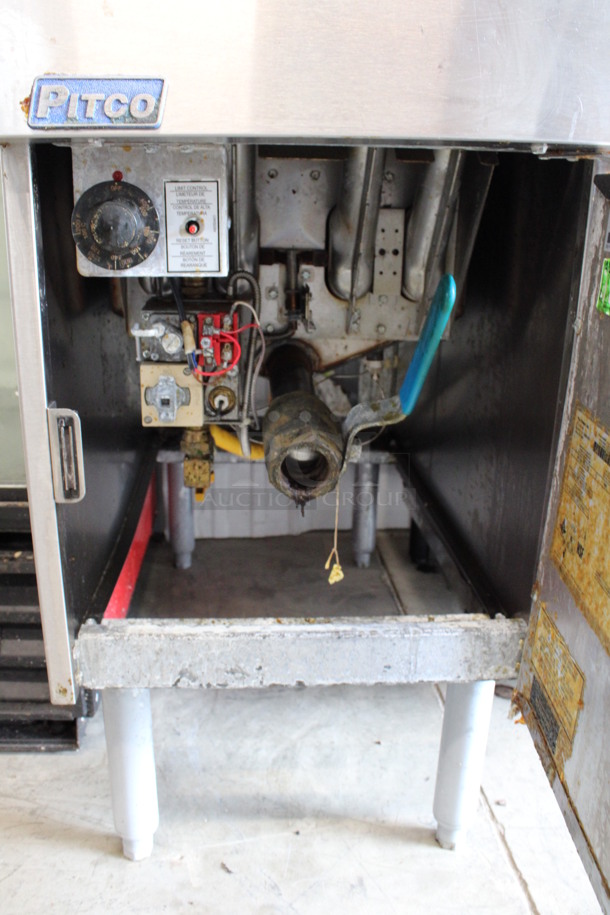 2015 Pitco Frialator Model SG14 Stainless Steel Commercial Natural Gas Powered Deep Fat Fryer. 110,000 BTU. 16x34x46 - Image 5 of 6