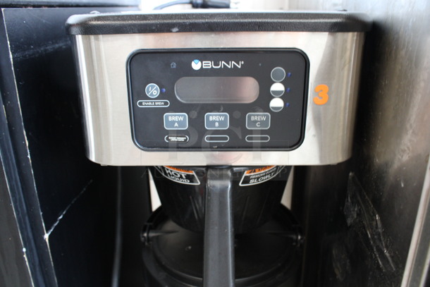 2020 Bunn Model ICB SH ENERGY STAR Stainless Steel Commercial Countertop Coffee Machine w/ Hot Water Dispenser, Stainless Steel Coffee Server and Poly Brew Basket. 120/208 Volts, 1 Phase. 12x23x33 - Image 3 of 6