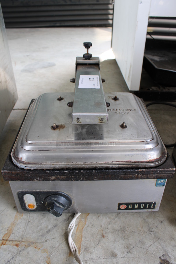 Anvil Stainless Steel Commercial Countertop Panini Press. 14x16.5x12. Tested and Working!