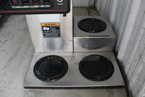 Bunn CW Series Stainless Steel Commercial Countertop 3 Burner Coffee Machine w/ Hot Water Dispenser. 16x20x16.5 - Image 2 of 6