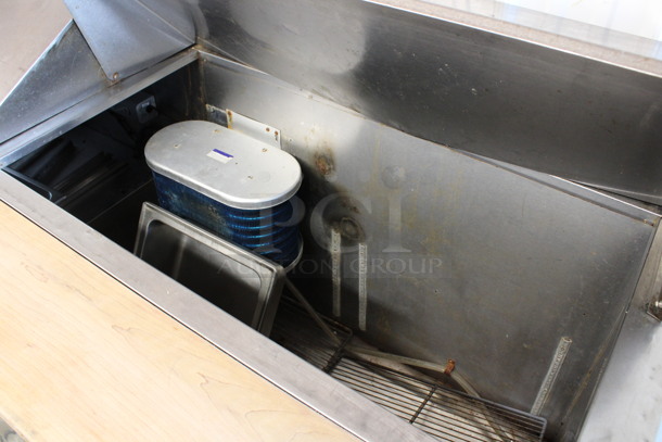 Leader Stainless Steel Commercial Sandwich Salad Prep Table Bain Marie Mega Top w/ Butcher Block Cutting Board. 115 Volts, 1 Phase. 72x33x46. Tested and Working! - Image 3 of 10