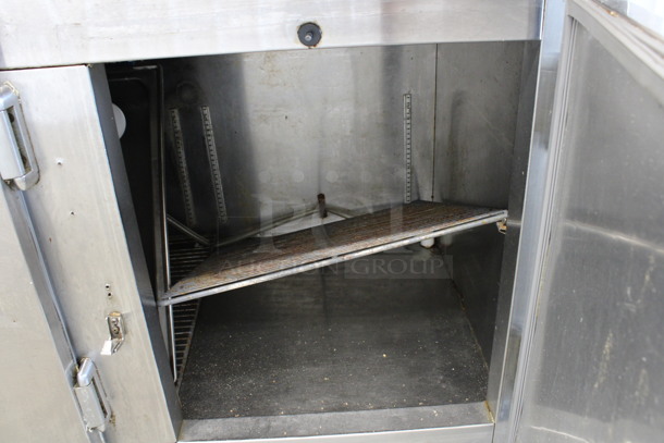 Leader Stainless Steel Commercial Sandwich Salad Prep Table Bain Marie Mega Top w/ Butcher Block Cutting Board. 115 Volts, 1 Phase. 72x33x46. Tested and Working! - Image 8 of 10