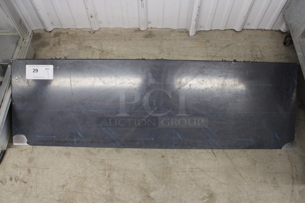 Metal Shelf w/ Wall Mount Brackets. 41x12.5x9.5 - Image 1 of 3