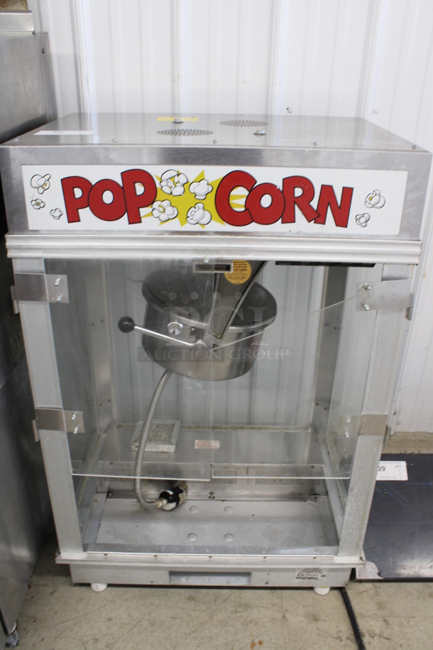 2010 Gold Medal Model 2001ST Metal Commercial Countertop Popcorn Machine Merchandiser. 125 Volts, 1 Phase. 27.5x20x41. Cannot Test Due To Plug Style - Image 1 of 8