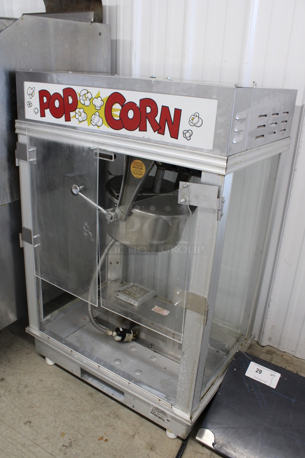 2010 Gold Medal Model 2001ST Metal Commercial Countertop Popcorn Machine Merchandiser. 125 Volts, 1 Phase. 27.5x20x41. Cannot Test Due To Plug Style - Image 3 of 8