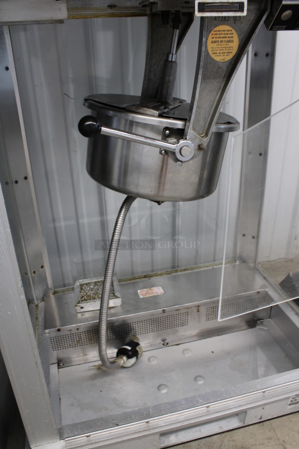 2010 Gold Medal Model 2001ST Metal Commercial Countertop Popcorn Machine Merchandiser. 125 Volts, 1 Phase. 27.5x20x41. Cannot Test Due To Plug Style - Image 4 of 8