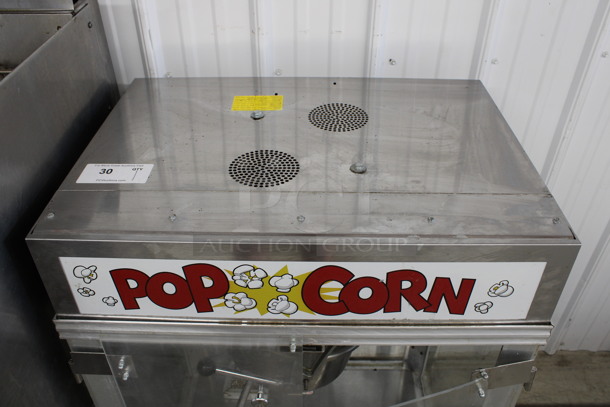 2010 Gold Medal Model 2001ST Metal Commercial Countertop Popcorn Machine Merchandiser. 125 Volts, 1 Phase. 27.5x20x41. Cannot Test Due To Plug Style - Image 8 of 8